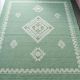 Scandinavian Green Wool Rug